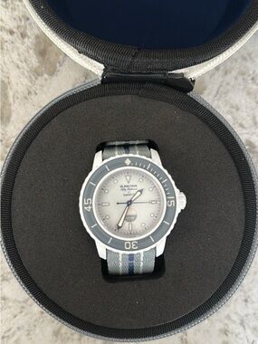 Blancpain x Swatch Bioceramic Watch: Antarctic White